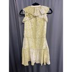 ALLSAINTS Mini Dress Women's 2 Green Snake Print Sleeveless Ruffled Hipster B47 Photo 5