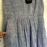 BGL Blue Chambray Sleeveless Linen Blend Maxi Dress Size 6 NEW MSRP 345.00 Photo 1