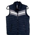 Fabletics Black & White Quilted Full Zip Athletic Puffer Beet Size Medium Photo 0