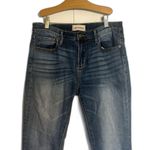 Anthropologie Driftwood Colette Jeans Cropped Embroidered Hem Jeans Size 28 Southwestern Boho Photo 1