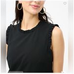 J.Crew  Black Ruffle Neck Suiting Dress Size: 0 NEW Photo 2