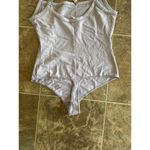 SKIMS Cotton Jersey Scoop Neck Bodysuit Oyster Size Large Photo 8