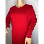 Neiman Marcus NWT  the cashmere collection red crewneck sweater dress XL Photo 4