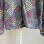 Talbots VTG Petite Hand Knit Cardigan Sweater Colorful Preppy Grannycore sz S Photo 2