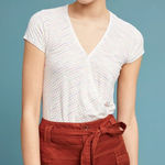 Anthropologie Maeve Leila Striped Cap Sleeve Wrap Top Size XS Photo 0