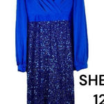 SheIn  Glamour Elegant Blue Formal Dress XL 12 Photo 0