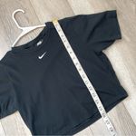 Nike  Crop Top organic cotton logo womens Black (medium) fitted streetwear sporty Photo 5