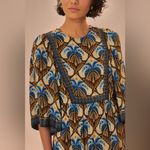 Farm Rio L Beige Cocopalm Maxi Dress NWOT Photo 2