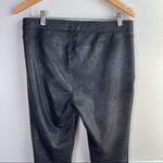 Free People black vegan leather never let you go leggings pants size 12 Photo 5