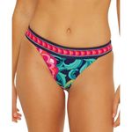 Trina Turk India Garden Banded Hipster Bikini Bottom Reversible Blue Colorful 6 Photo 0