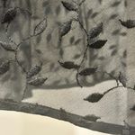 Wild Rose VTG Y2K Black Sheer Leaf Embroidery Witchy Whimsigoth Mini Dress Small Photo 3