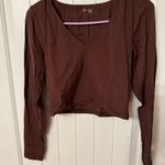 Aerie Real Me Cropped Long Sleeve Photo 0