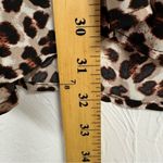 Torrid Brown Animal Print Sleeveless Blouse Womens 3X Tie Waist Buttons Fall Top Photo 8