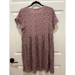 Audrey 3+1 NWT-  Blush Floral V-Neck Baby Doll Mini Dress Large Photo 5