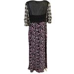 ASOS Size 10 Chiffon Floral Print Patchwork Maxi Dress Boho FLAW Photo 1