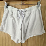 Venus  Large White Terry Cloth Shorts With Drawstring Beach Retro Y2K 90s Photo 0