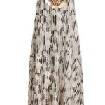 Boohoo size 4 Snake Print Beaded Hanky Hem halter Maxi Dress NWT Photo 4