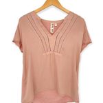Anthropologie Dolan Left Coast x  | Small | Blush Moreira Mixed Media Top Blouse Photo 1
