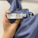 ASTR the Label BRYNA RUFFLE STRAP SATIN MAXI DRESS SZ XS slate blue Photo 7