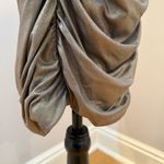 Cache  Sexy Stretch Gold Shimmer Drapey Bejeweled Cocktail Vintage Dress 6 Photo 7