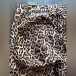 ZARA  Leopard Animal Print Mid Rise Ankle Skinny Edgy Zip Jeans NWT Photo 4