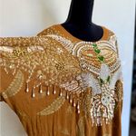 Bali Collection Beaded Sequined Batwing Indian Long Sleeve Top Photo 1