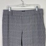 Talbots Chatham Black & White Plaid Slim Leg Trouser Pants Photo 2