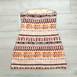 Seven Wonders Tribal Print Acacia Strapless Mini Dress Orange Size M Photo 4