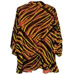 IMAN Women's XL Reversible Animal Print Kimono Jacket‎ NWT Multicolor Orange Photo 1