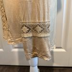 POL Medium Goldenrod Burnout Crochet Detailed Hooded Top Photo 6