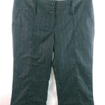 Tracy Evans  9 32x19 Black Pinstripe Capri Pants Photo 0