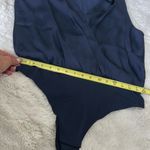 Favorite Daughter The Sleeveless Date Blouse Bodysuit Navy Size L Photo 12