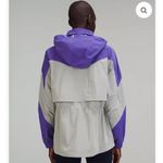 Lululemon NEW  Evergreen Anorak Jacket Charged Indigo / Seal Grey Size 2 Photo 1