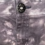 Elle  Tie-Dye Bleach Denim Mini Skirt Photo 1