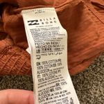 Billabong orange off-the-shoulder long sleeve crop top size L NWT Photo 6