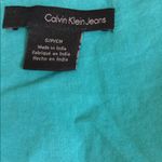 Calvin Klein Jeans Calvin Klein green embellished sleeveless top cotton size small v-neck blouse Photo 3