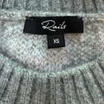 Rails Virgo Wool Blend Grey Tie Dye Crewneck Sweater XS Photo 3