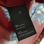 Urban Outfitters  Pins And Needles Sheer Burgundy Floral Cropped Top Size XS‎ Photo 2