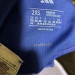 Adidas Women's Aeroready 3 Stripes Leggings Tights Sz XXS Semi Lucid Blue Photo 2