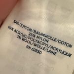 Land’s End sweater cotton wool blend snowflake crew neck long sleeve Large Blue Photo 4