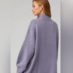 We Wore What  Oversized Mock‎ Neck Sweater Sz Size small/medium lilac icy blue Photo 2
