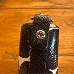 Kate Spade New York continental wallet black & white abstract polka dot pattern Photo 15