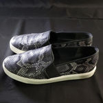 Vince  Slip‎ On Snake Embossed Granite Leather Sneakers Flats Shoes Photo 3