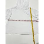 Women's Long Sleeve Pullover Raw‎ Hem Cropped Hoodie Bright White Size Medium Photo 7