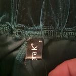 Allegra K  green velour pants size small Photo 4