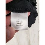 Arizona Jeans NWT  Co Black Ribbed Ruffle Crop Lace-Up Top Women's Size XXXL Photo 6