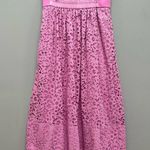 Tibi  Lace A-Line Midi Skirt Lilac Pink 4 Photo 5
