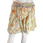 Cleobella Nora Retro Floral Pleated Mini Skirt Size Large Photo 3