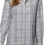 Tyler Boe Windsor Black White Pink Plaid Button Front Collared Shirt Size Medium Photo 0