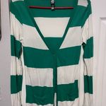 Alternative  vintage design green and white cardigan size medium Photo 0